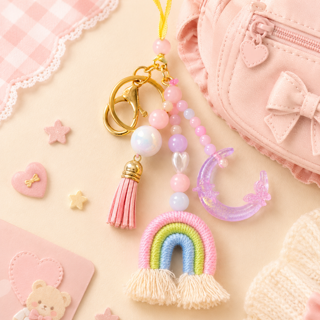 Rainbow Wishes Bag Charm Lumba Rakhi