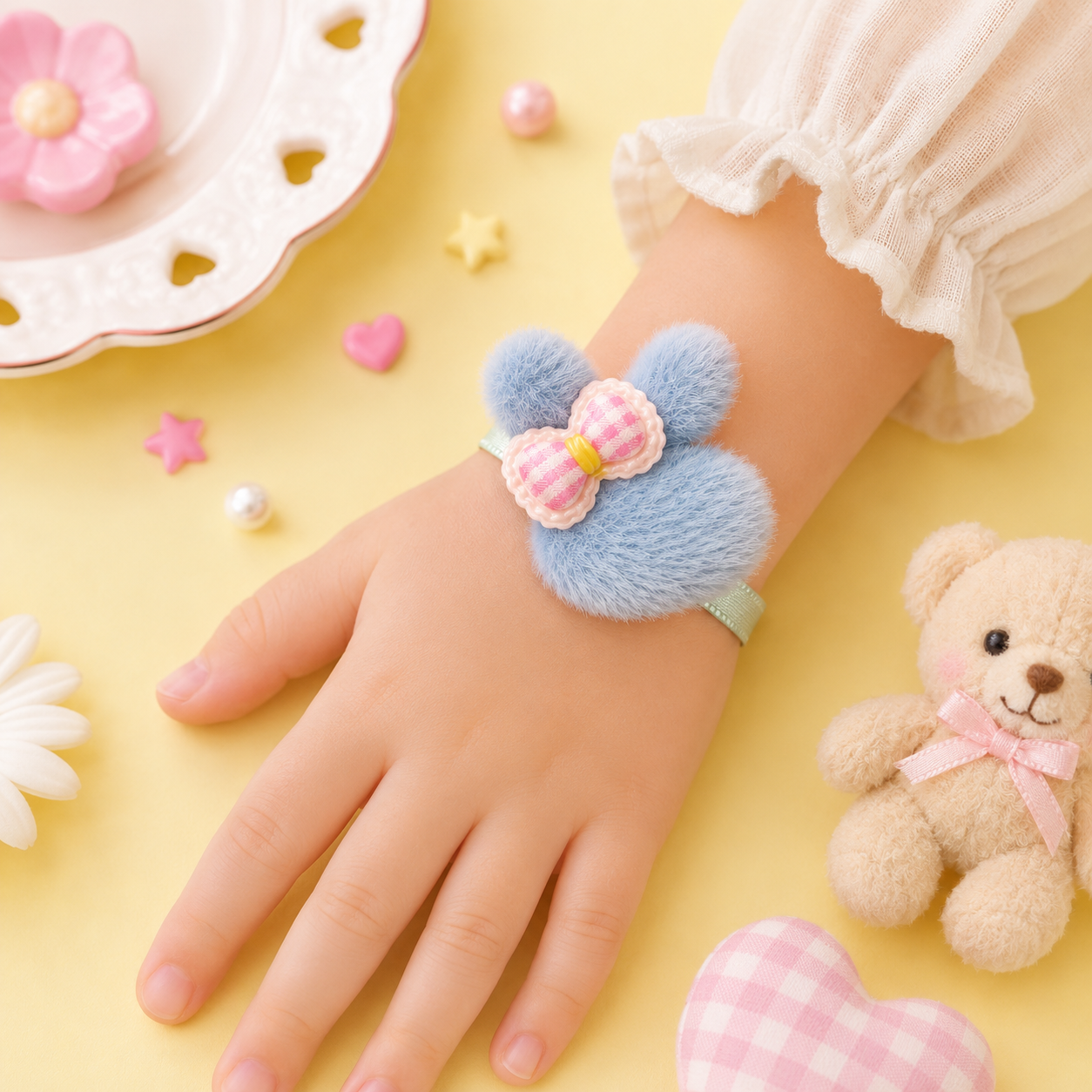Bunny Bow Furry Rakhi