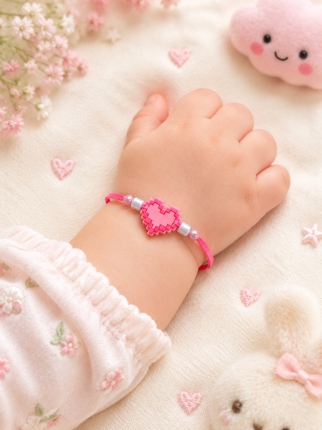 Pixel Heart Rakhi