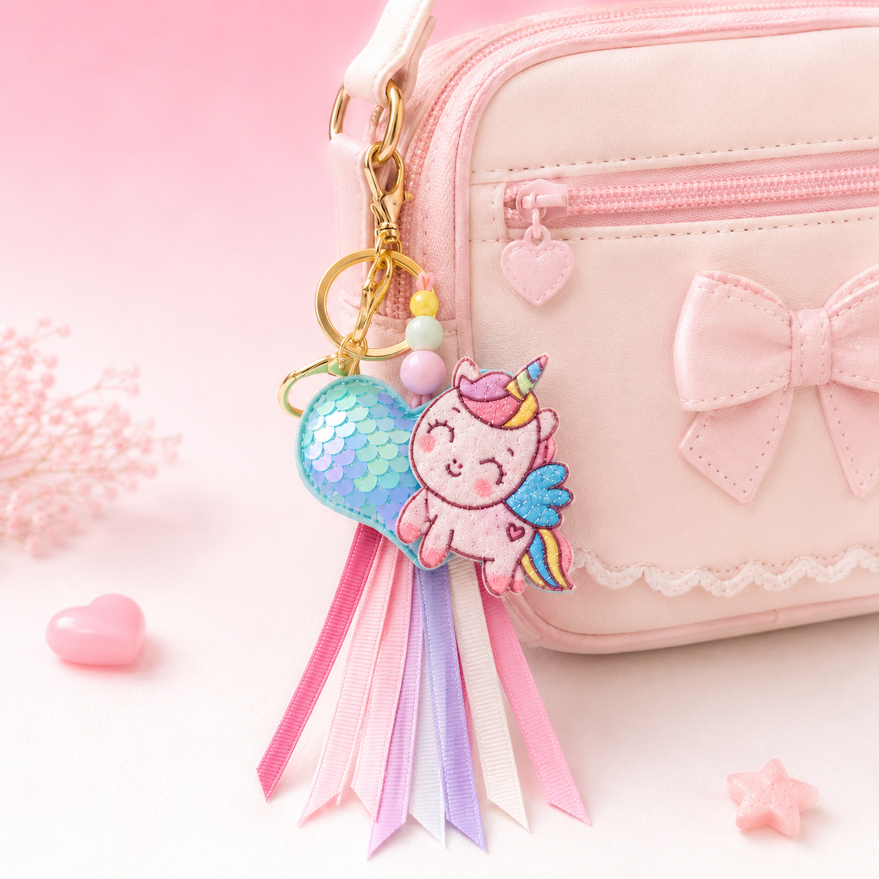Unicorn Sparkle Bag Charm Lumba Rakhi