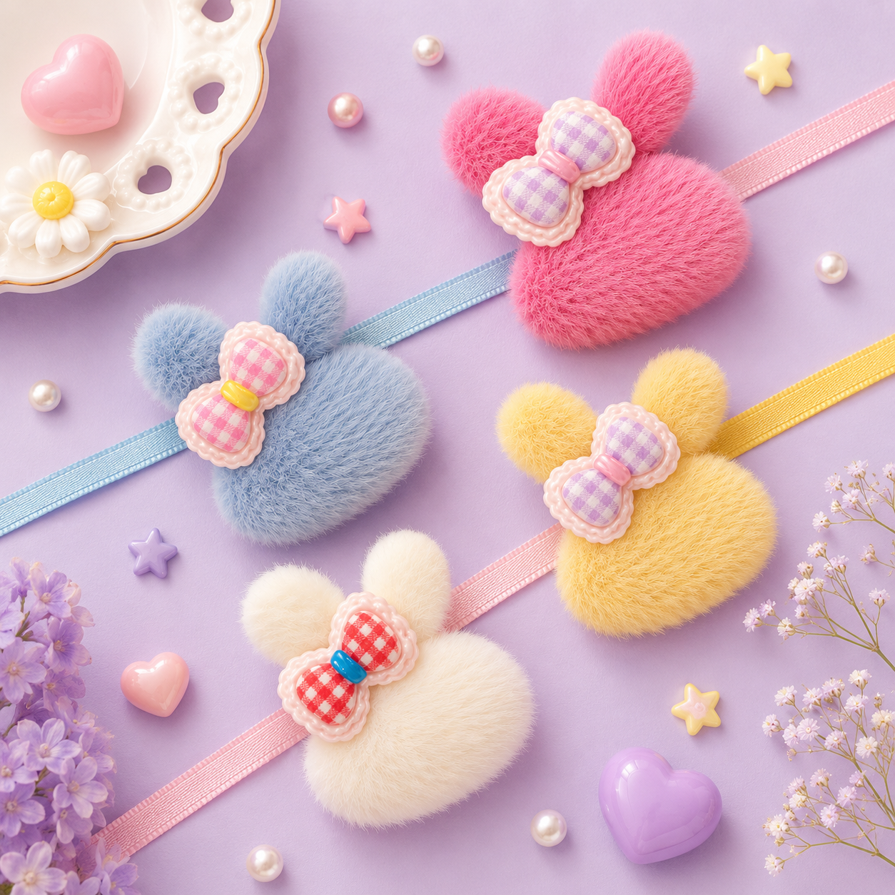 Bunny Bow Furry Rakhi