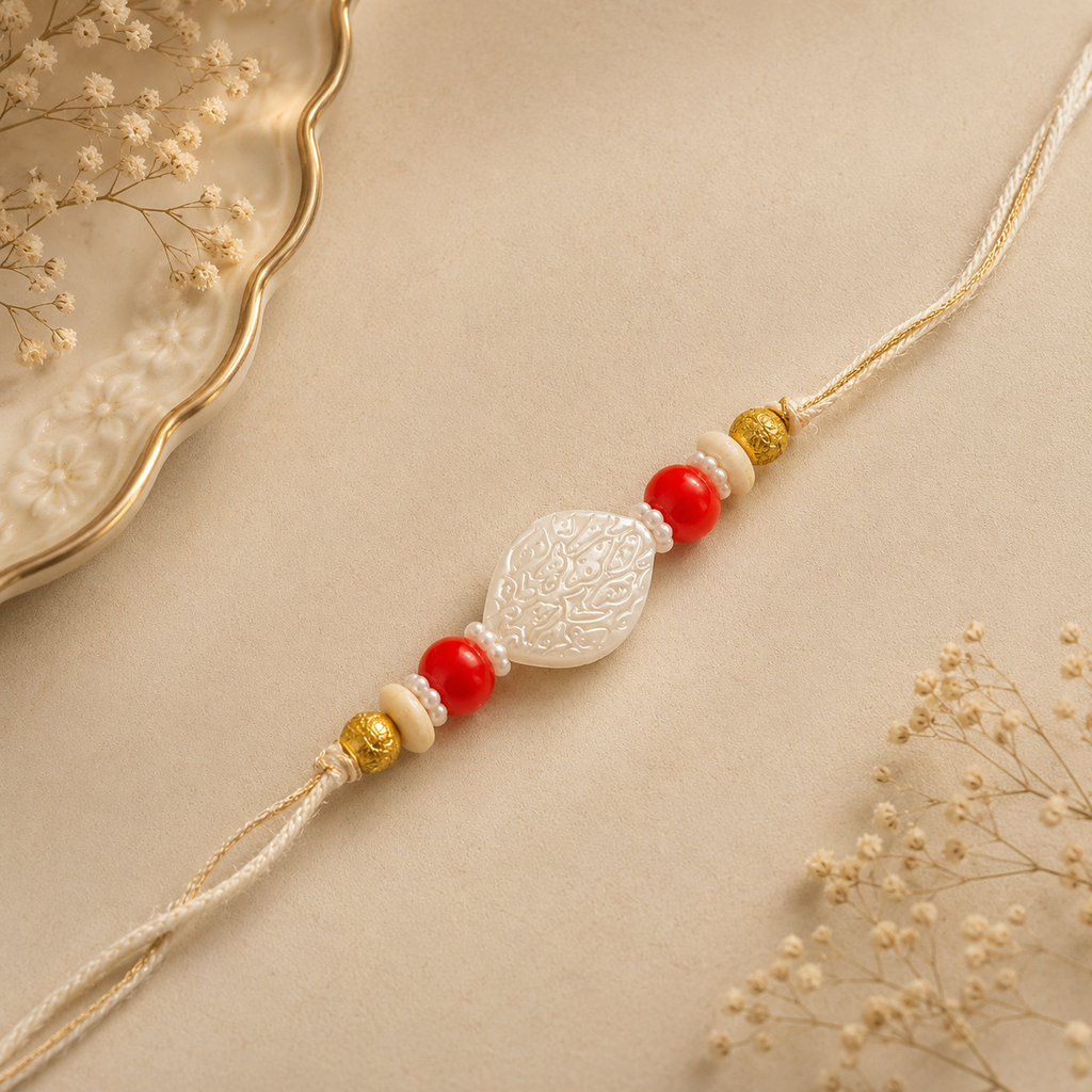 Pearl Radiance Bhaiya Bhabhi Rakhi Set