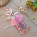 Designer Bhai Bhabhi Rakhi Pair (Pink)
