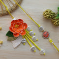 Floral Couple Rakhi
