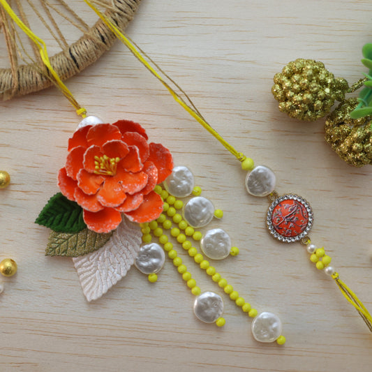Floral Couple Rakhi