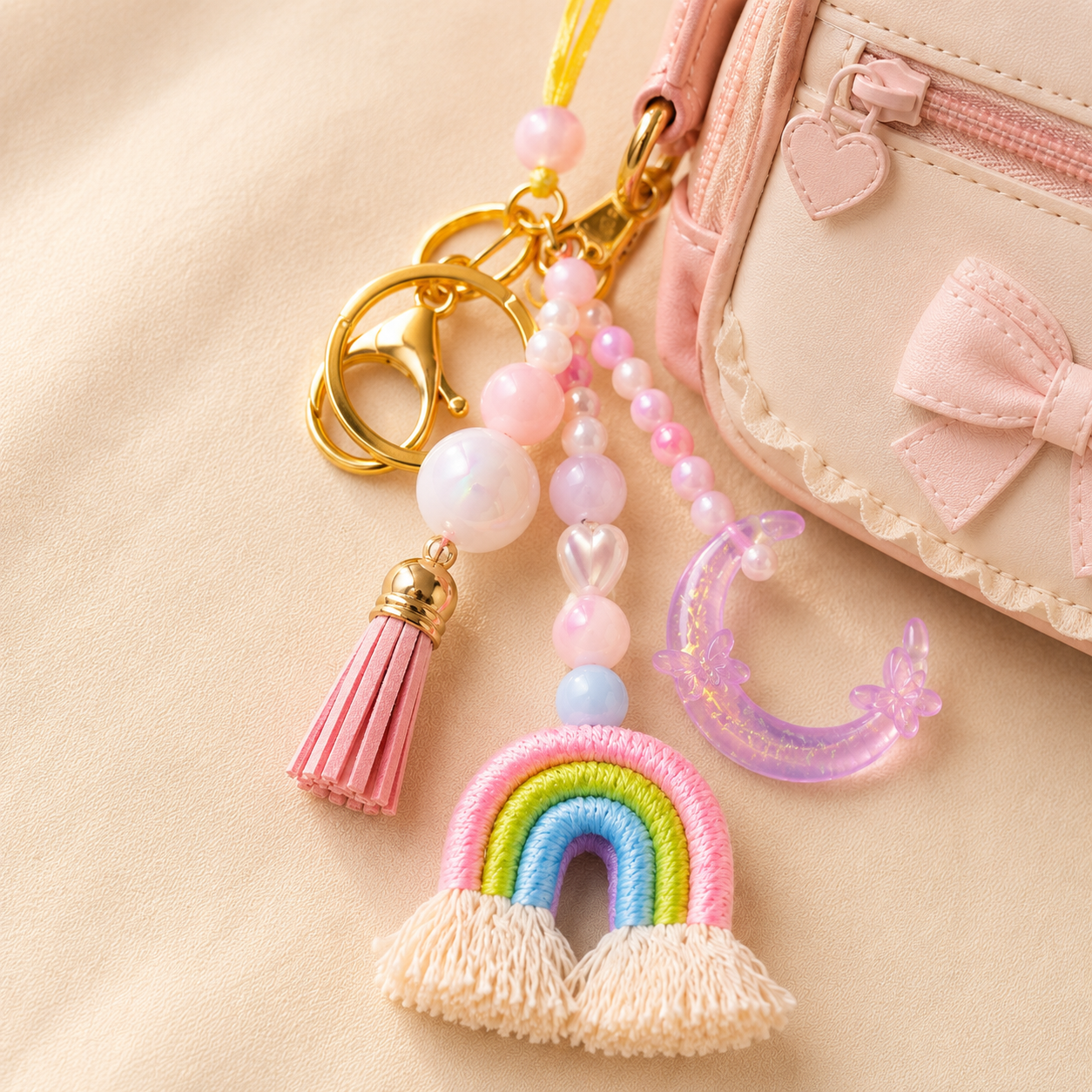 Rainbow Wishes Bag Charm Lumba Rakhi