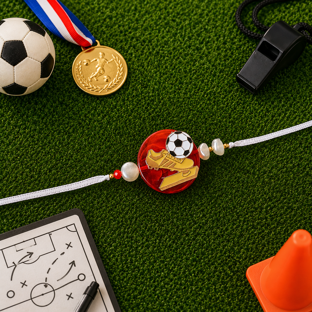 Golden Kick Rakhi