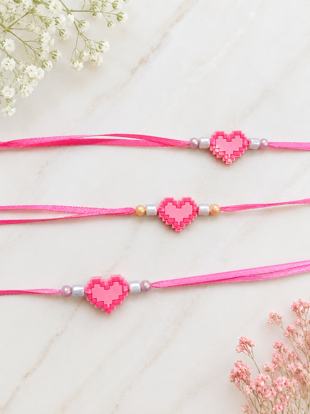 Pixel Heart Rakhi