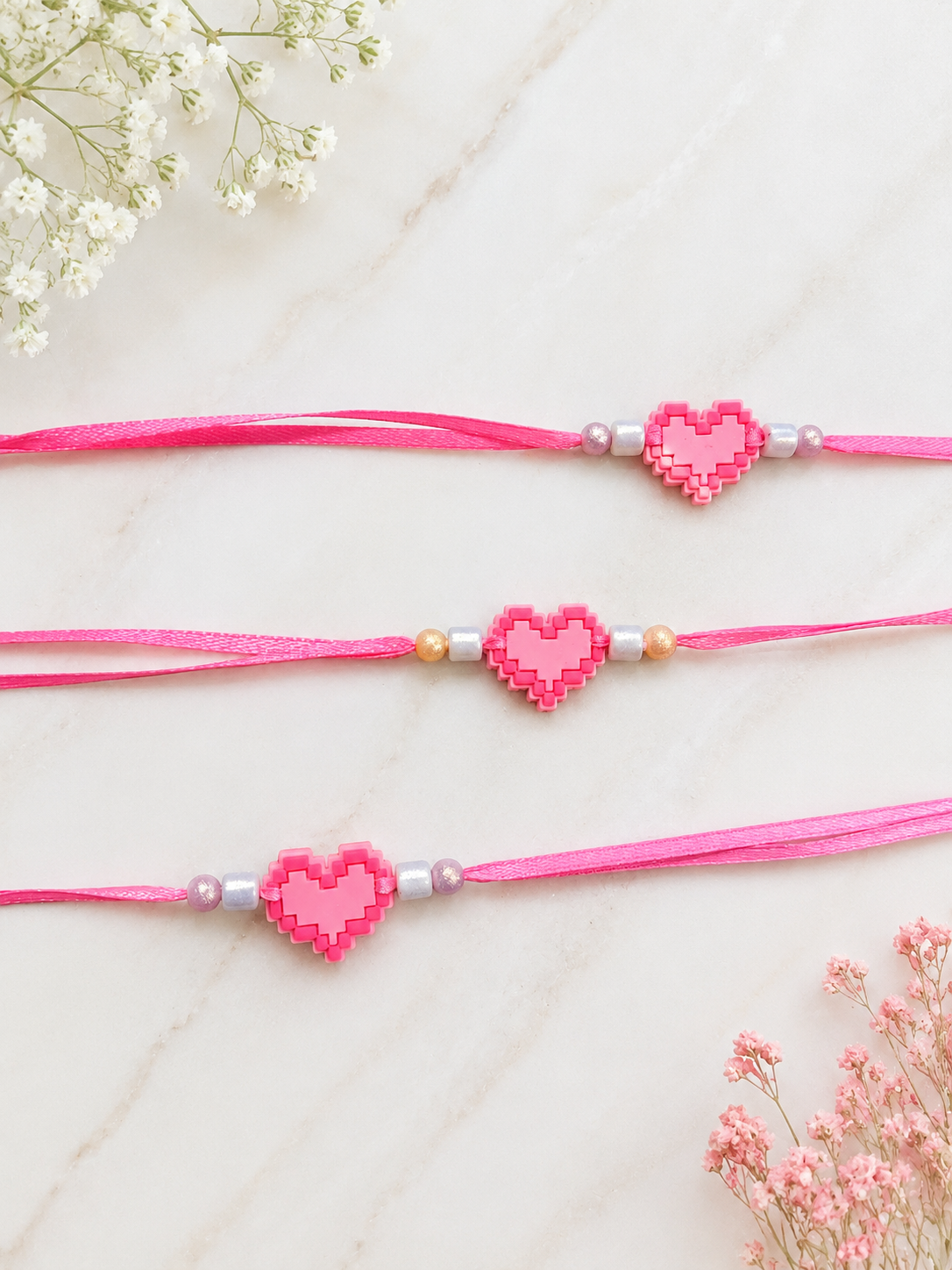 Pixel Heart Rakhi