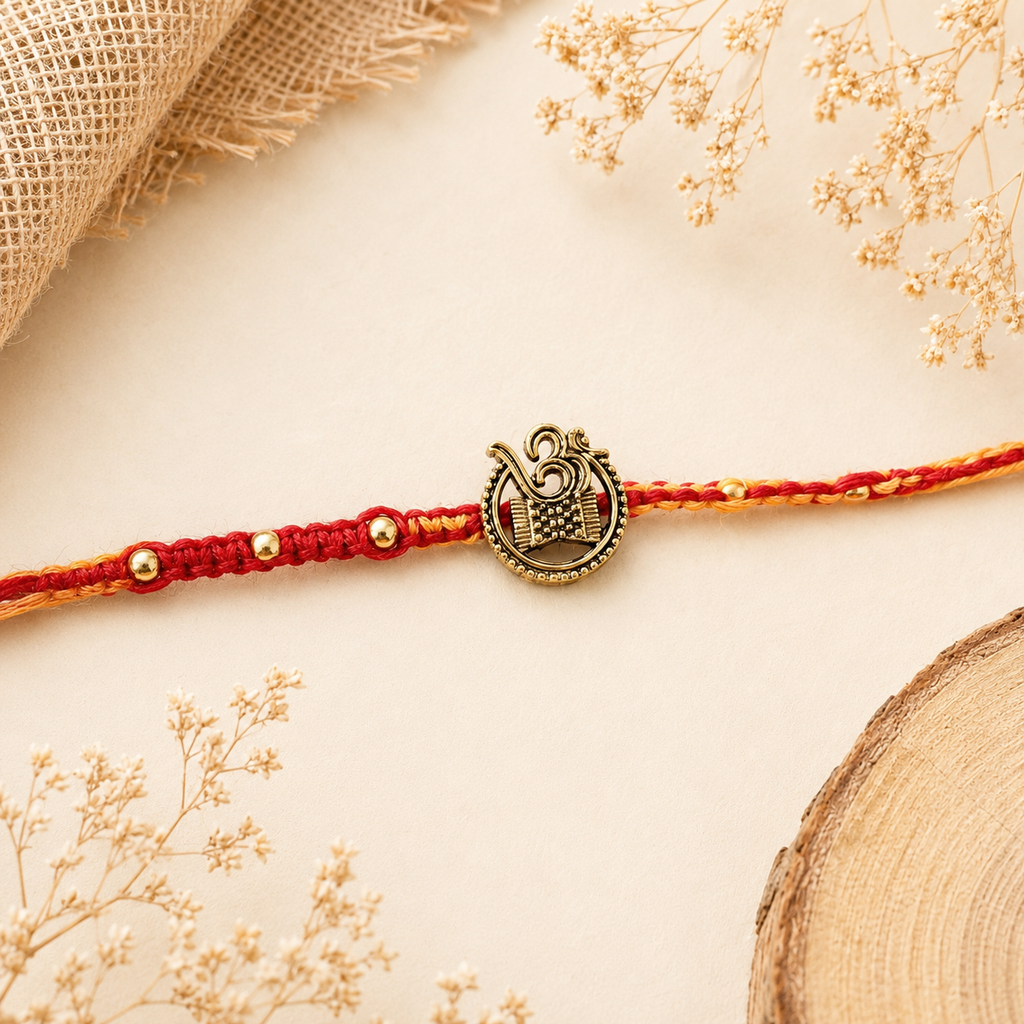 Macrame Om Rakhi
