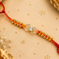 Macrame And Stone Rakhi