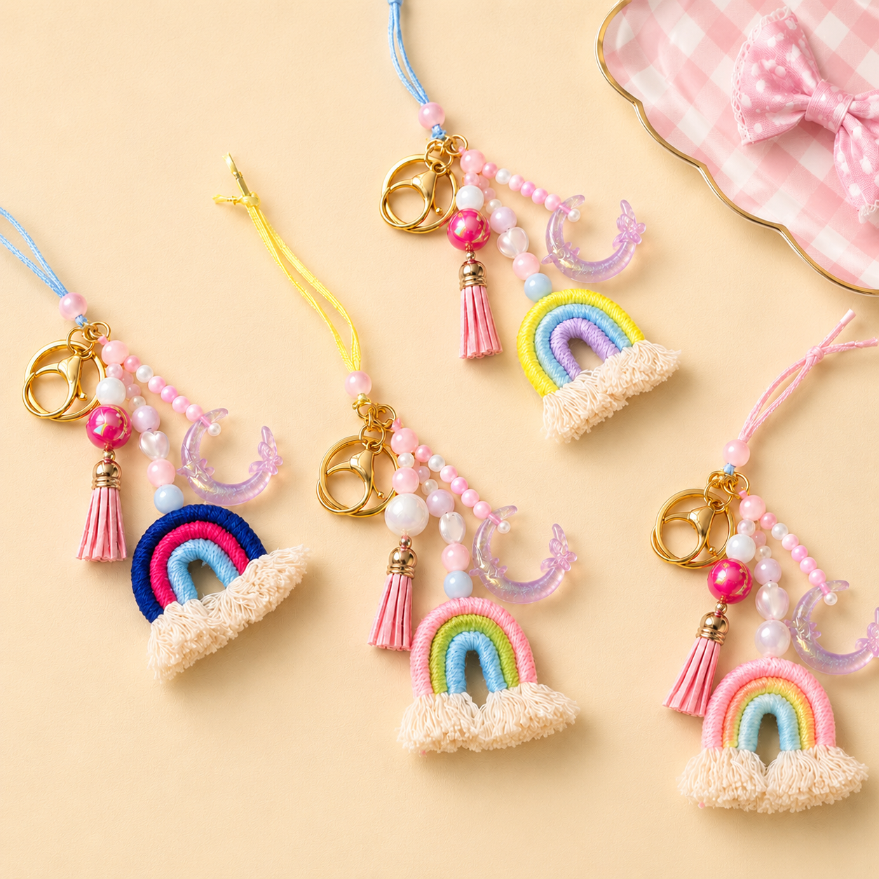 Rainbow Wishes Bag Charm Lumba Rakhi