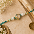 Peacock Crystal Elegance Rakhi
