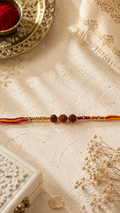 Macrame Rudraksha Rakhi