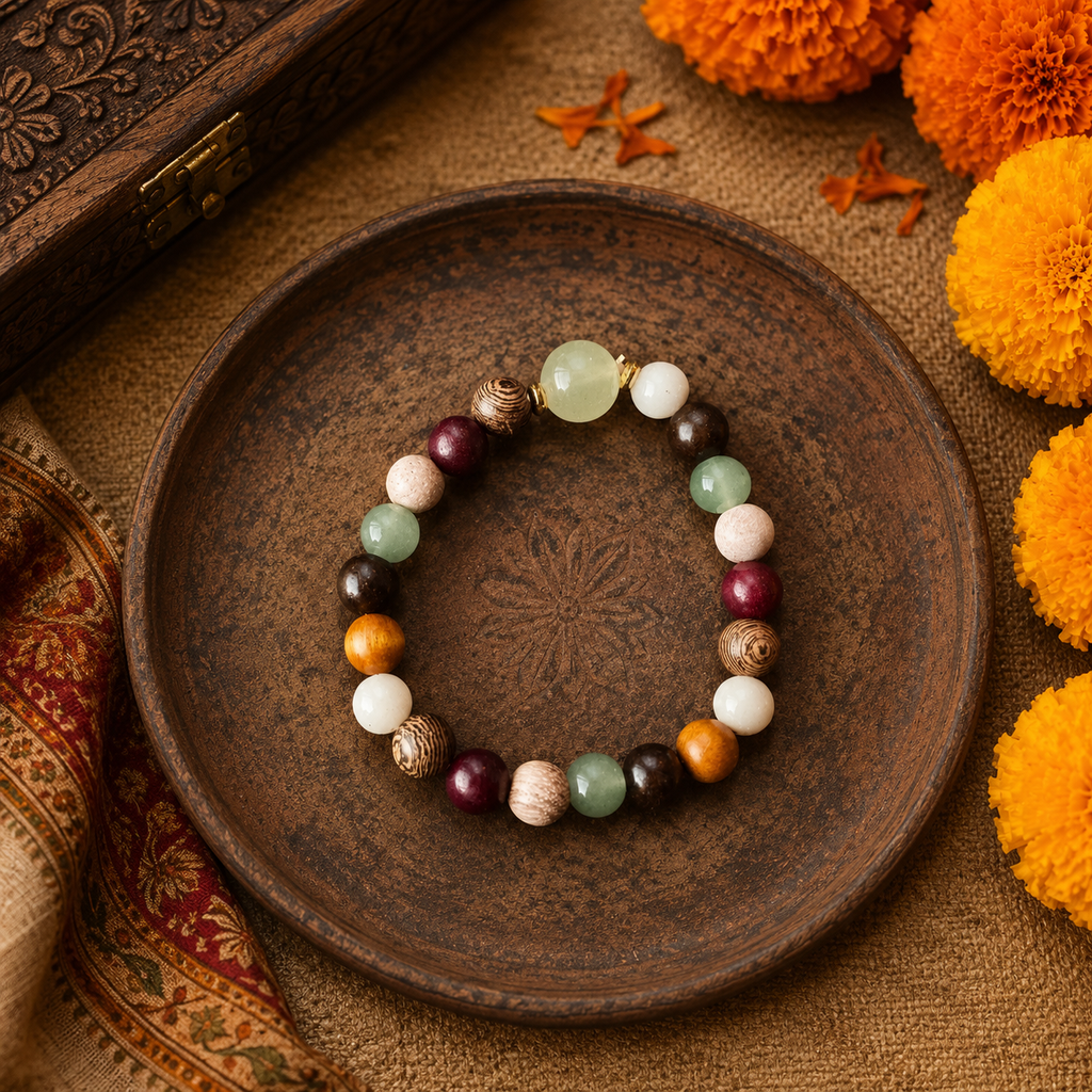 Natural Stone Beaded Bracelet