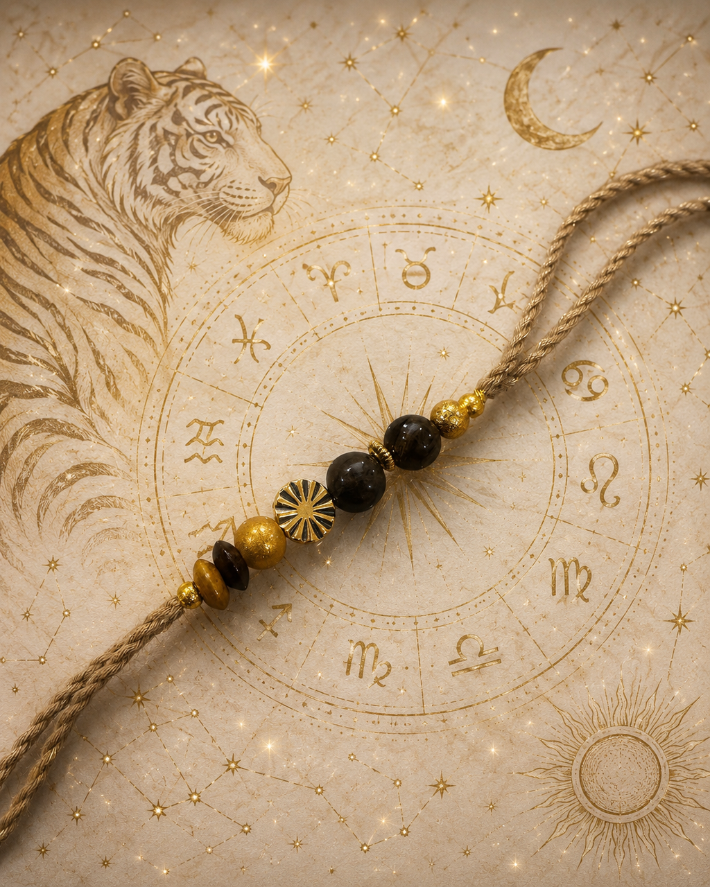 Tiger Eye Healing Stone Rakhi