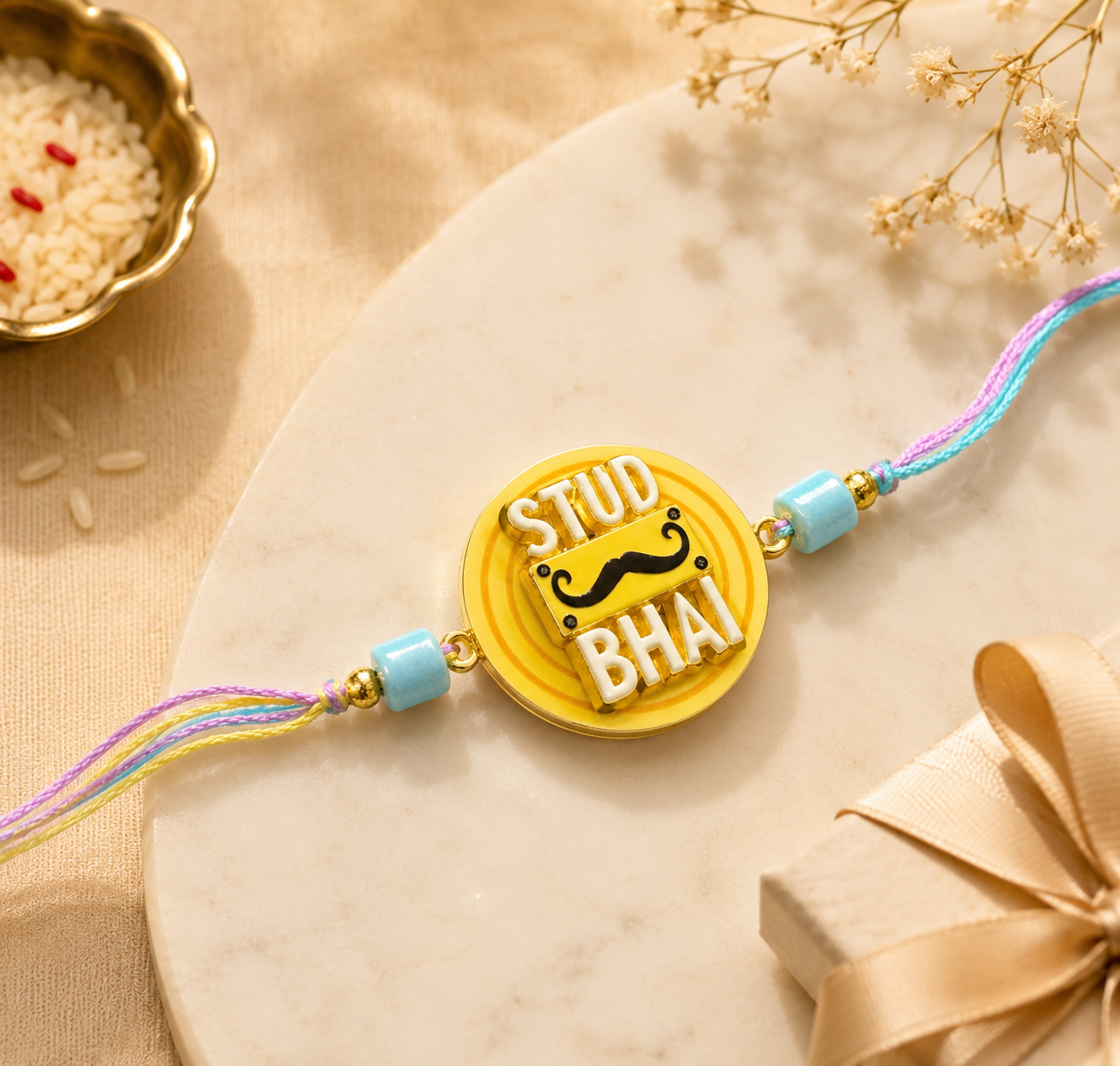 Stud Bhai Spinner Rakhi