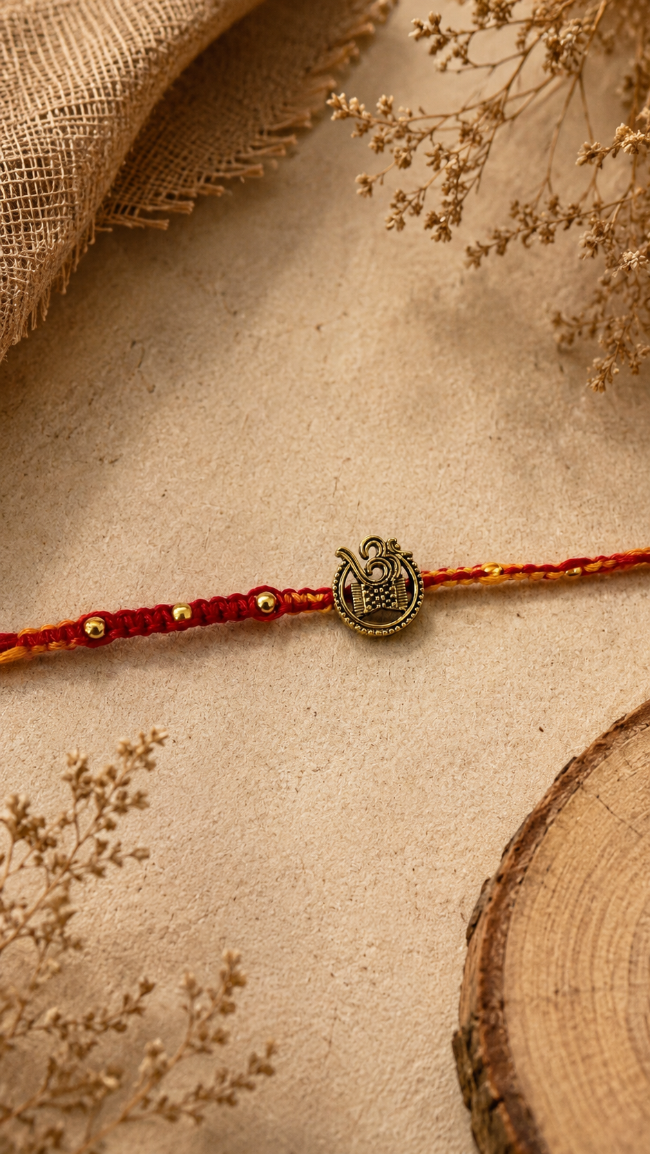 Macrame Om Rakhi