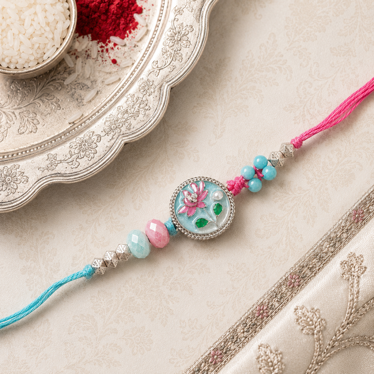 Lotus Bloom Rakhi