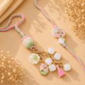 Pastel Blossom Bhaiya Bhabhi Rakhi Set