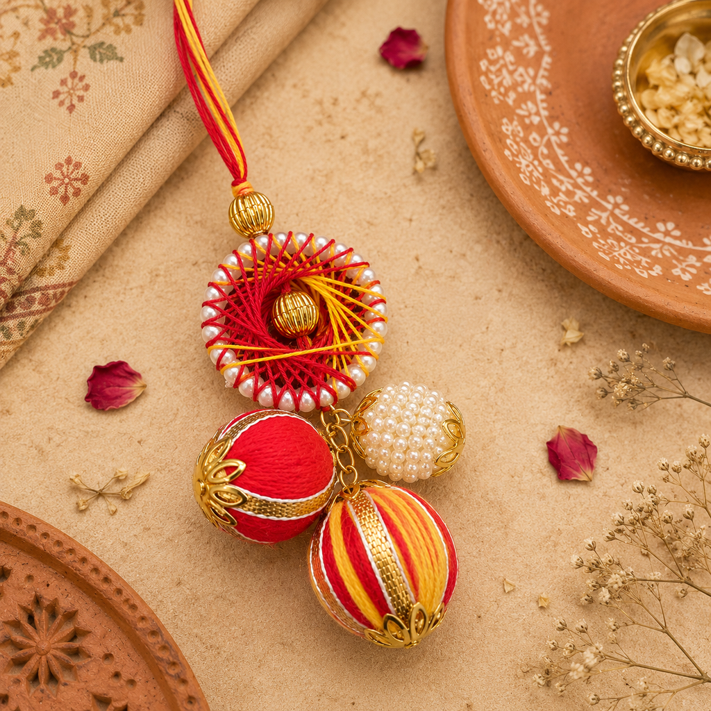 Mauli Chakra Bhaiya Bhabhi Rakhi Set