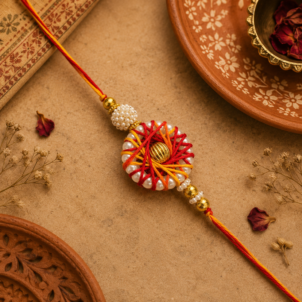 Mauli Chakra Bhaiya Bhabhi Rakhi Set