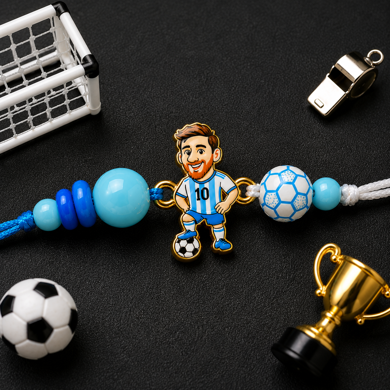 Messy Football Rakhi