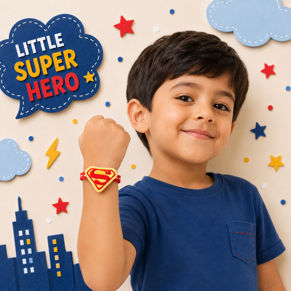 Superman cushion Rakhi ⭐