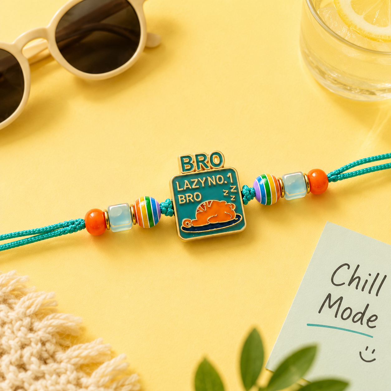 Lazy Bro Badge Rakhi
