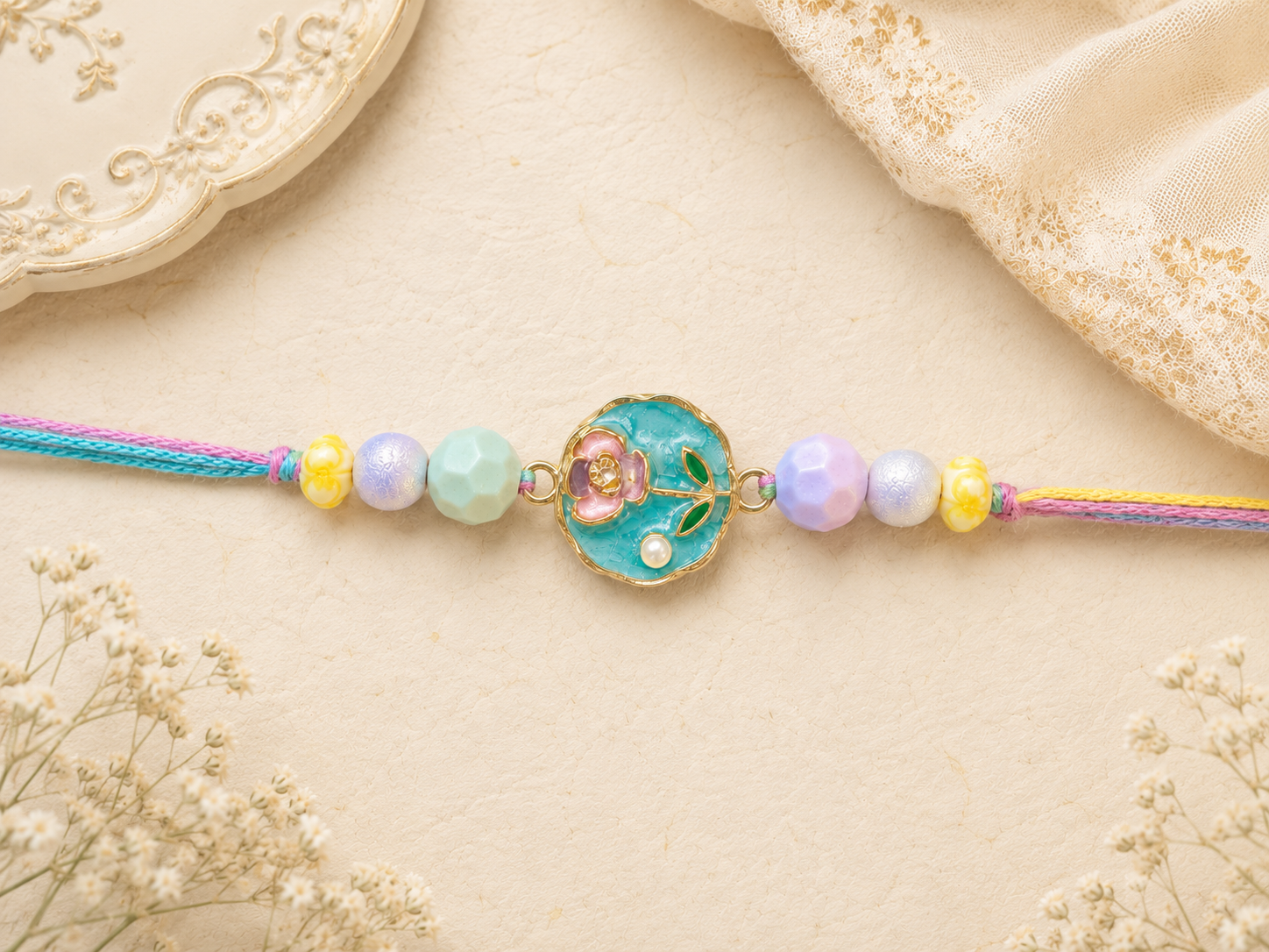 Pastel Blossom Rakhi