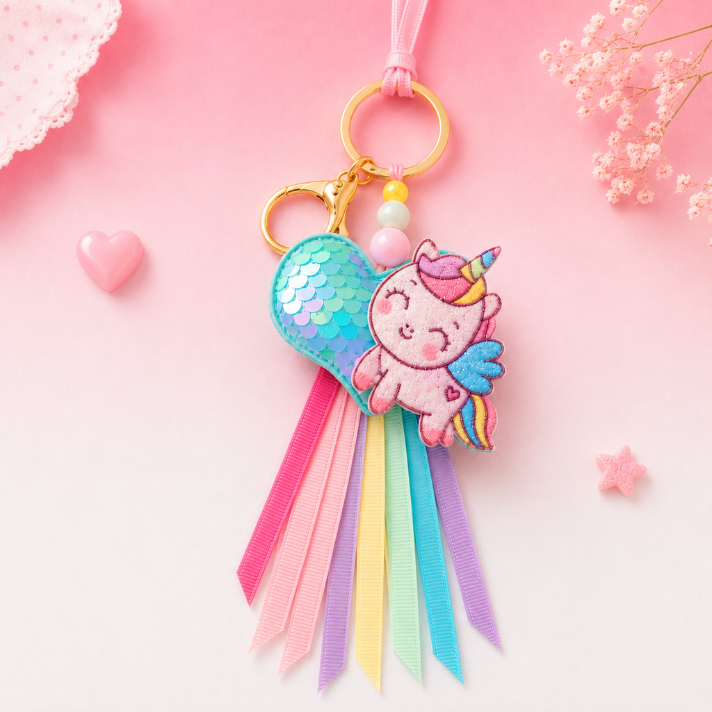 Unicorn Sparkle Bag Charm Lumba Rakhi