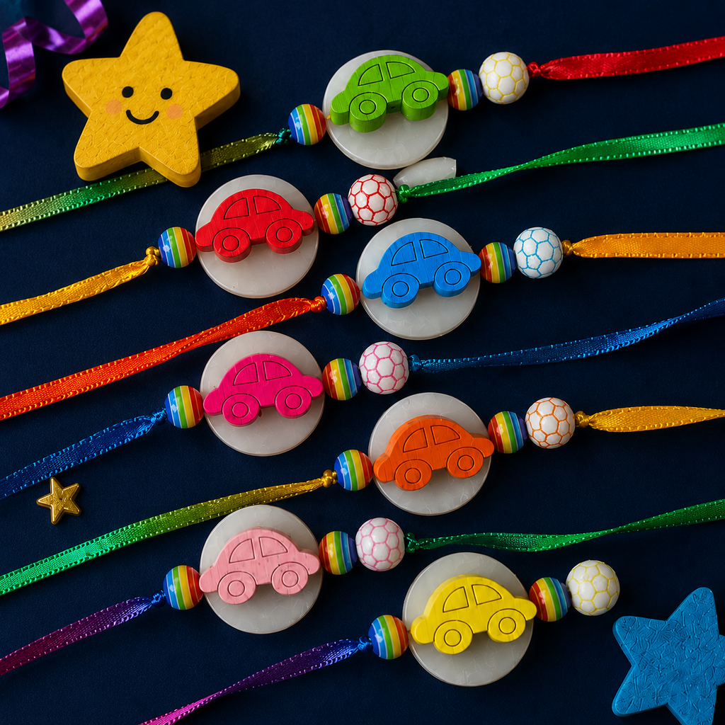 Rainbow Ride Car Rakhi