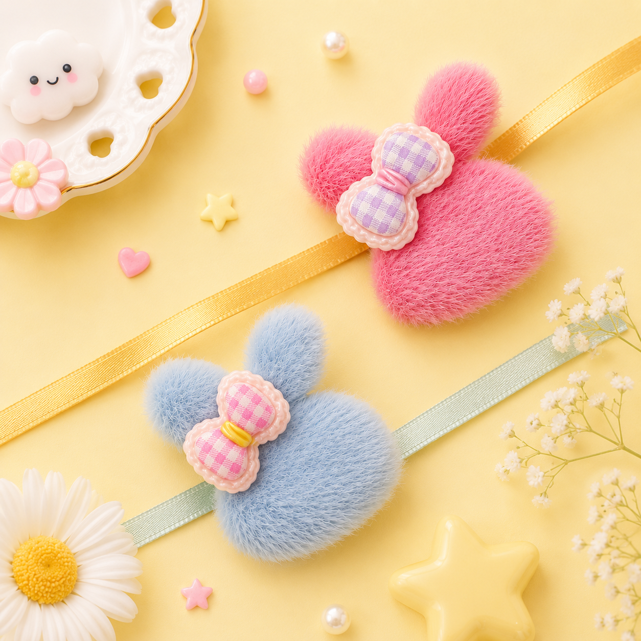 Bunny Bow Furry Rakhi