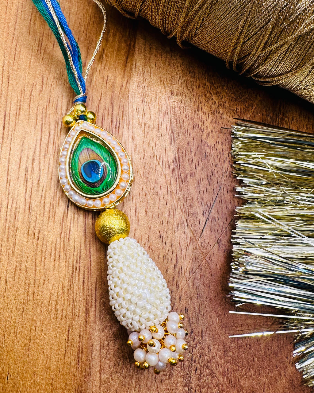 Morpankh Stone Bhaiya Bhabhi Rakhi Set