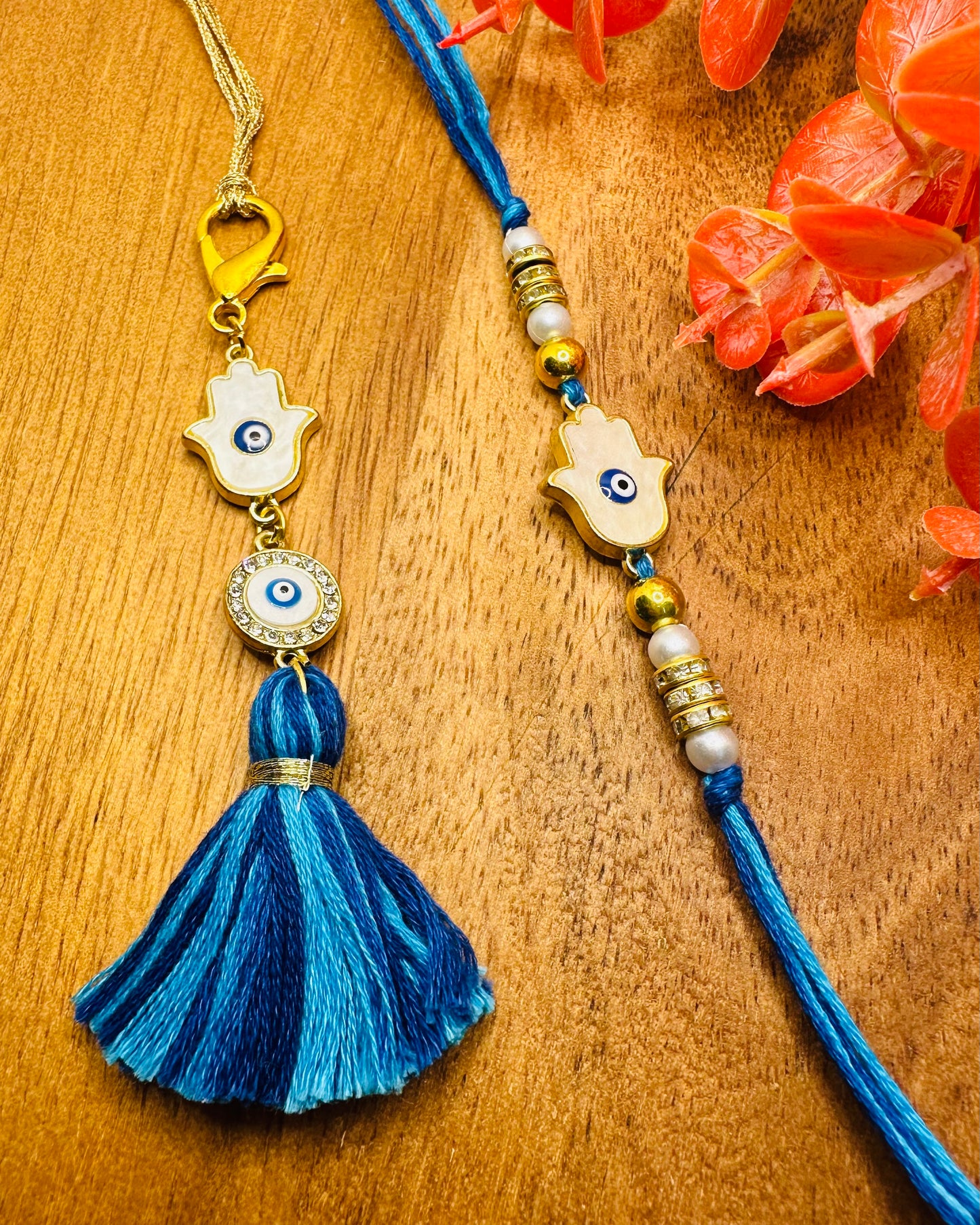 Evil Eye And Humsa Bhaiya And Bhabhi Rakhi Set