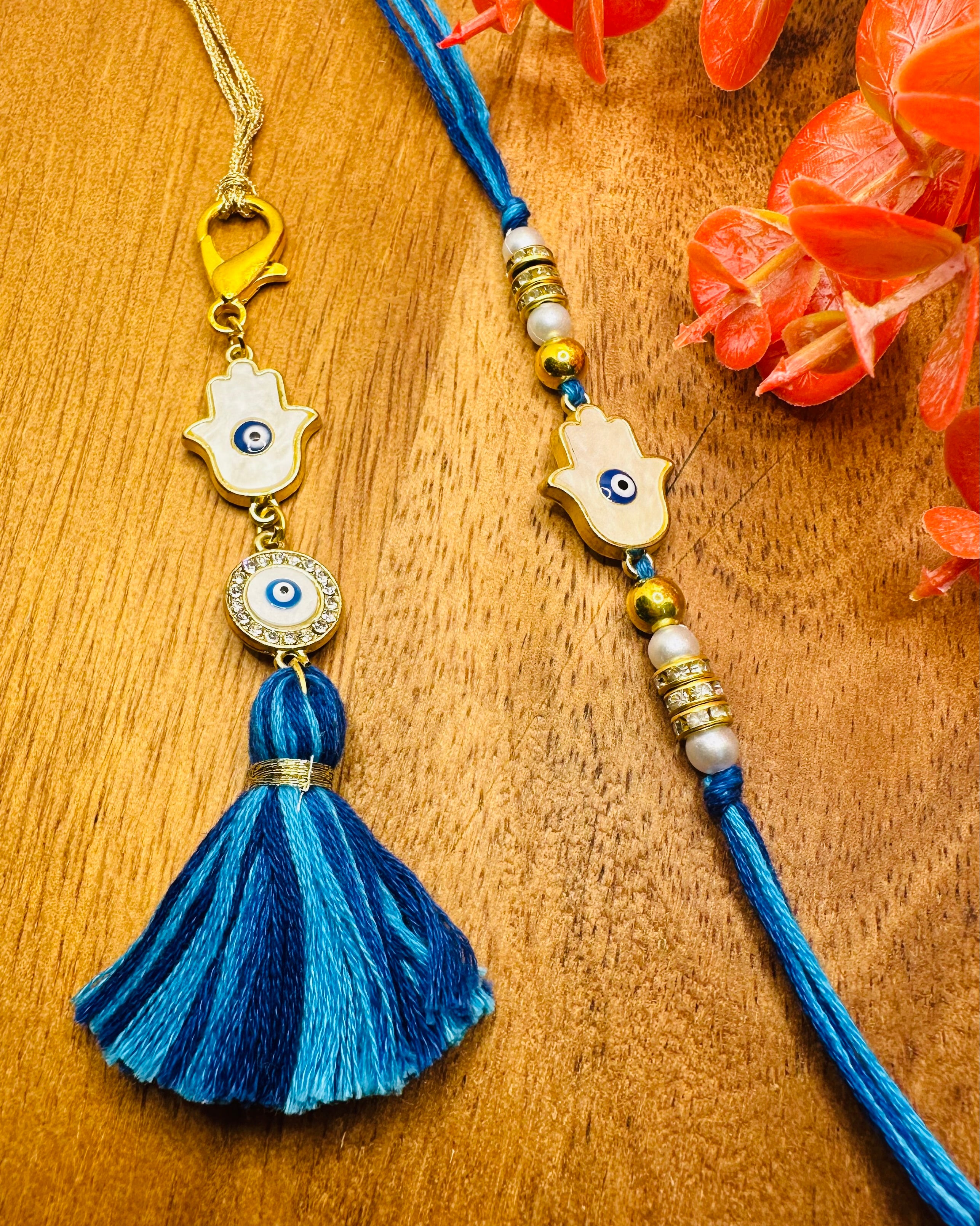 Evil Eye And Humsa Bhaiya And Bhabhi Rakhi Set