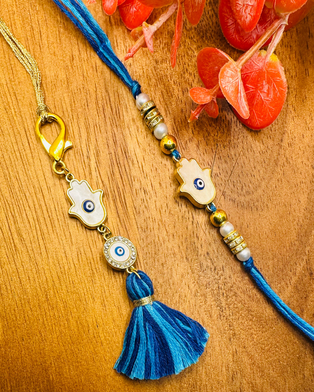 Evil Eye And Humsa Bhaiya And Bhabhi Rakhi Set