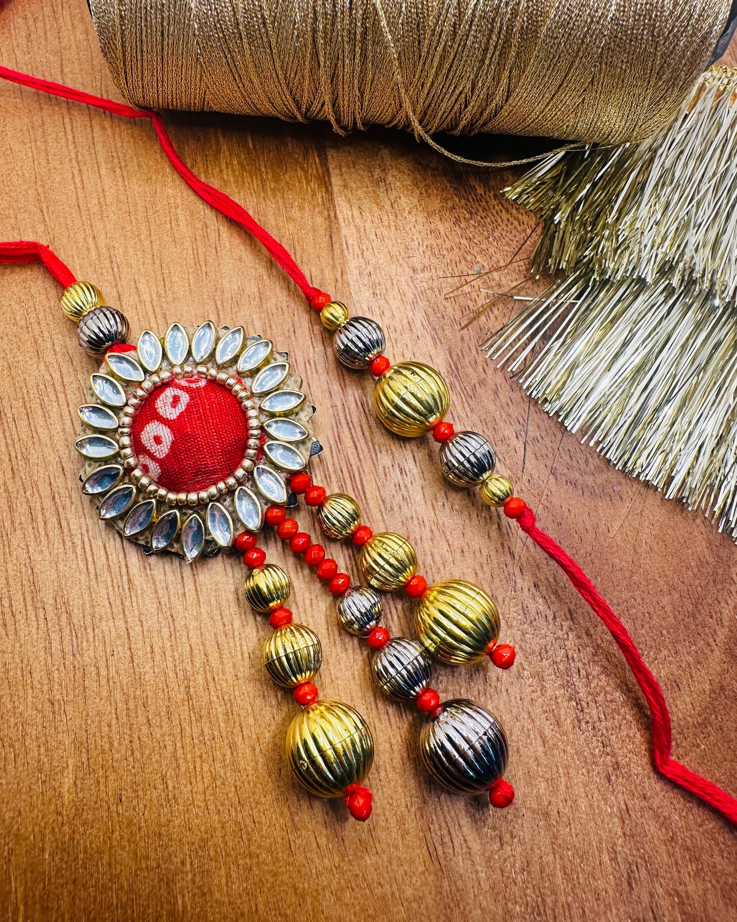 Bandhej Bhaiya And Bhabhi Rakhi Set
