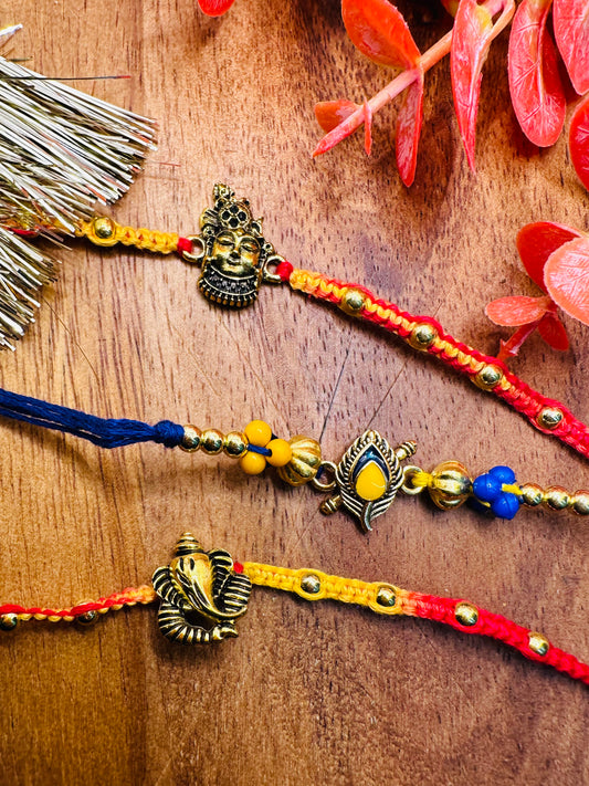 Divine Rakhi Combo Of Three