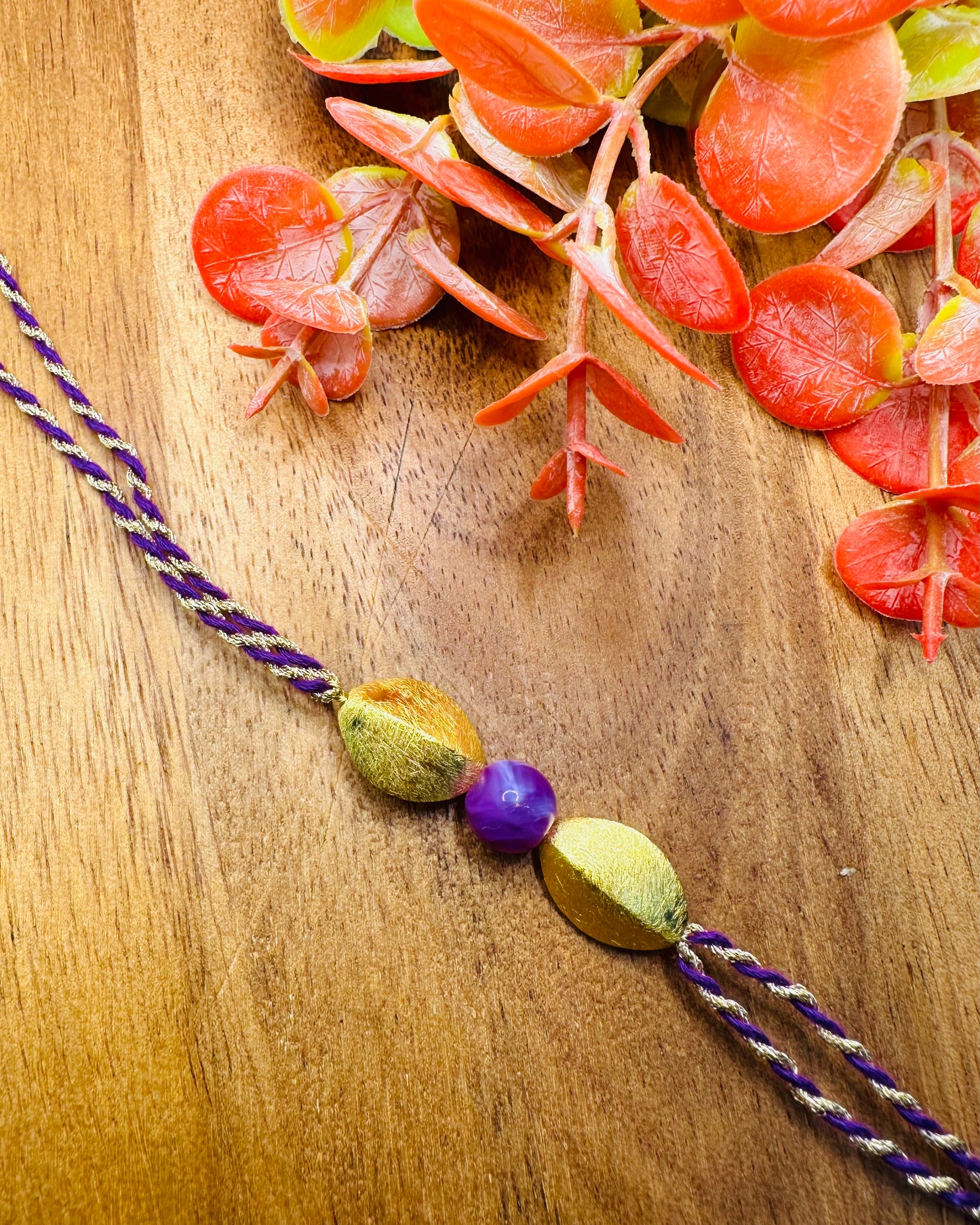 Gold and Purple Rakhi