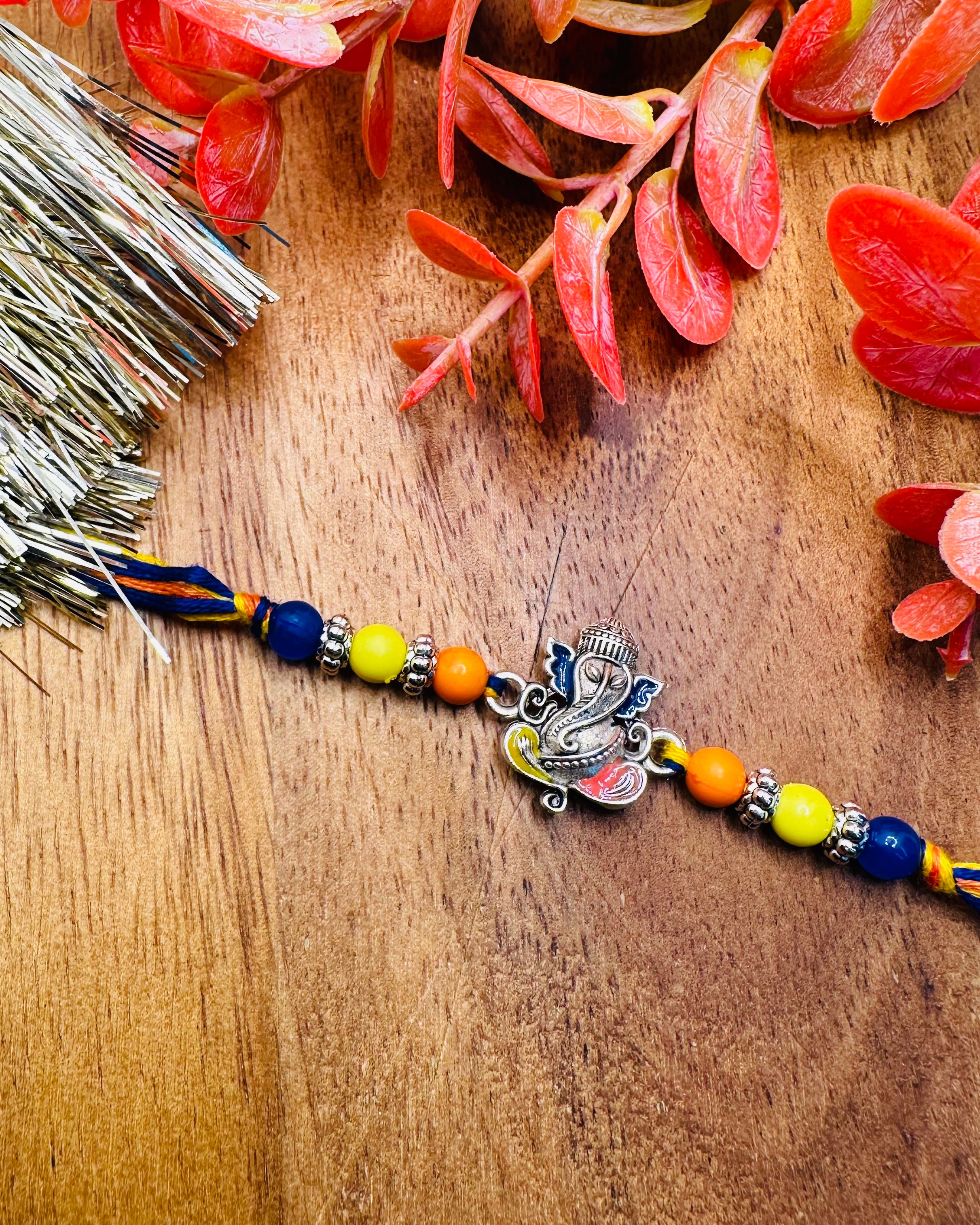 Set Of Seven Ganesha Rakhis