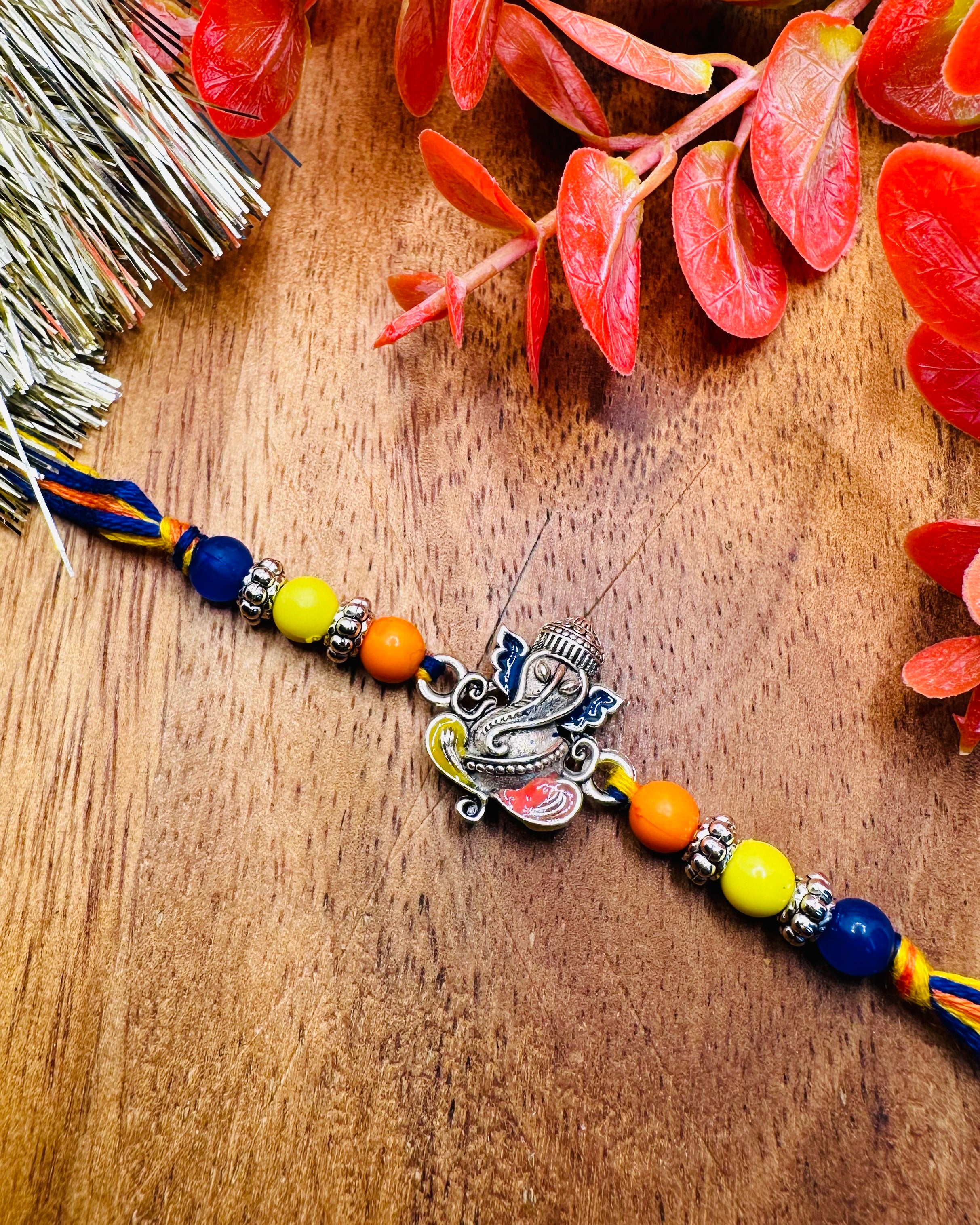 Silver Ganesha Rakhi